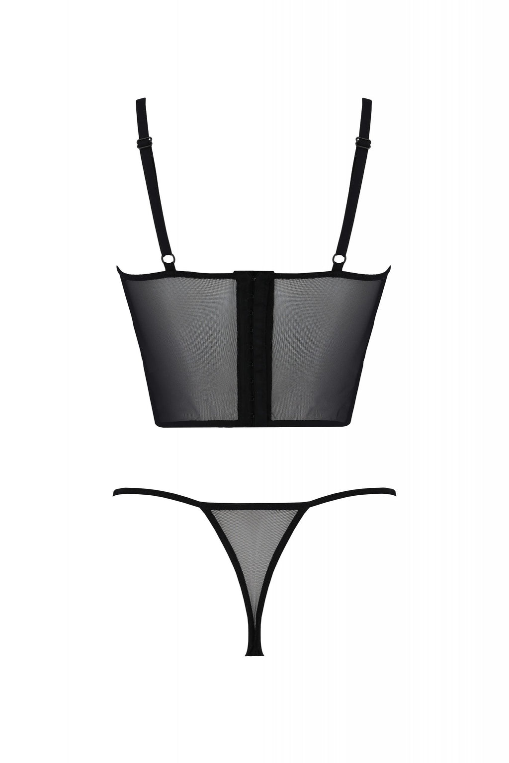 Longline Lace Bustier String Panty Set Passion Kerria