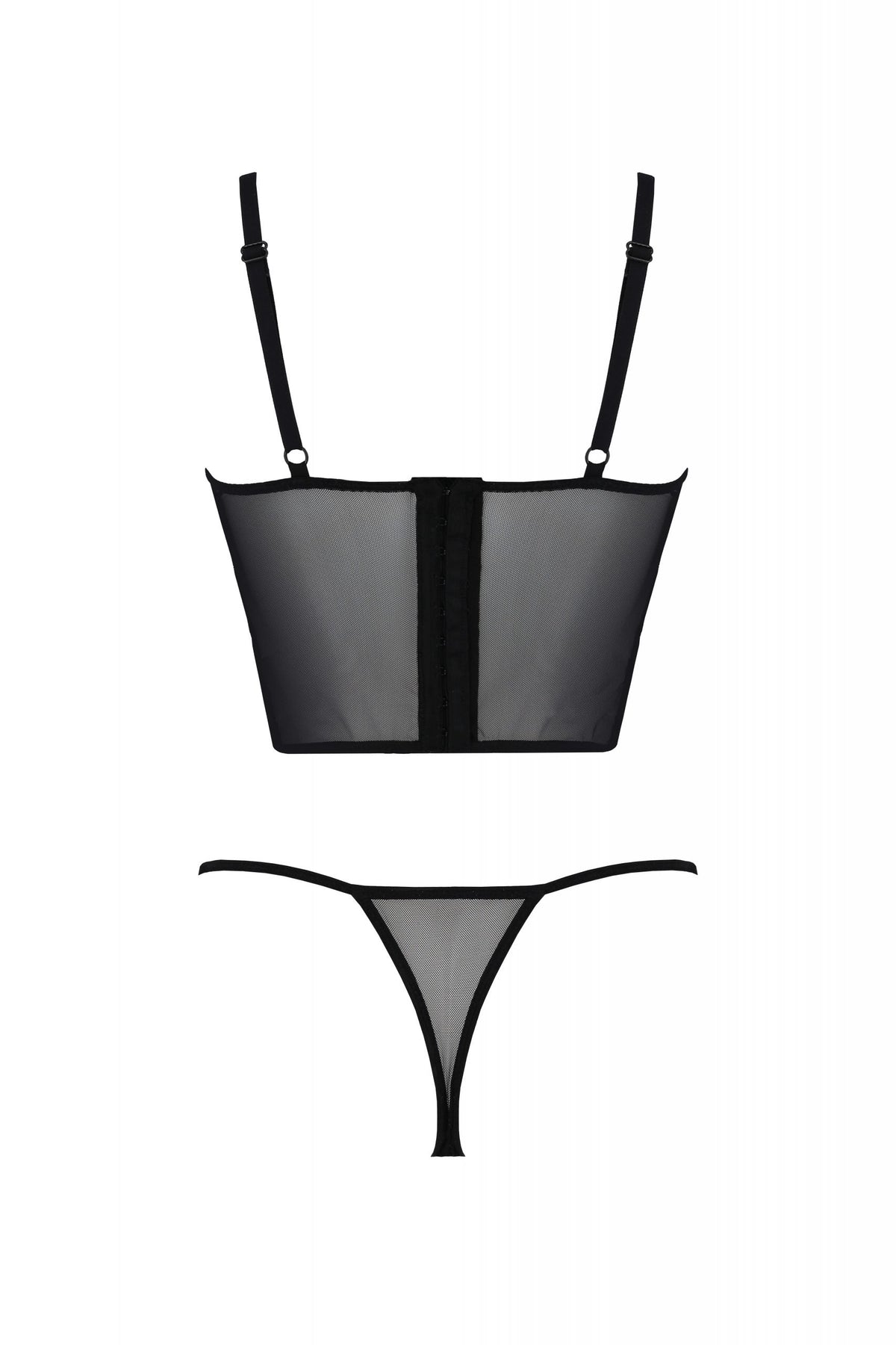 Longline Lace Bustier String Panty Set Passion Kerria