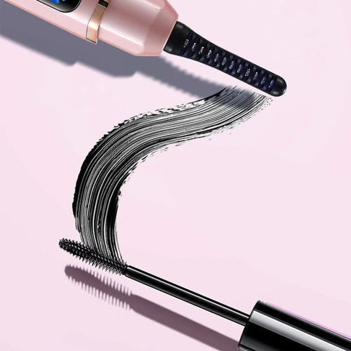 Heated Electric Eyelash Curler, Portable with Power Display for