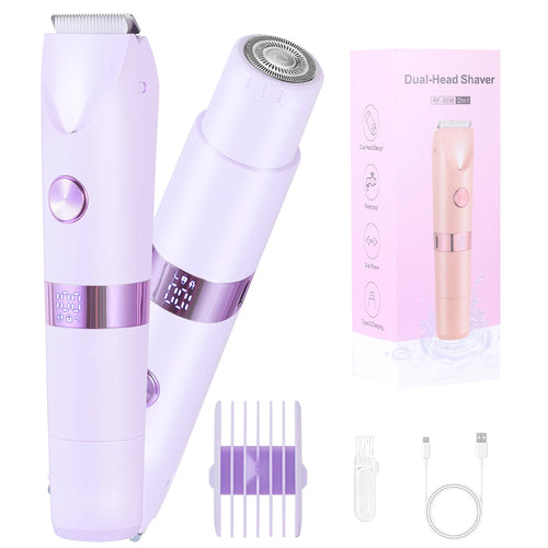 Dual-head 2-in-1 Electric Hair Remover Women's Private Area Trimmer