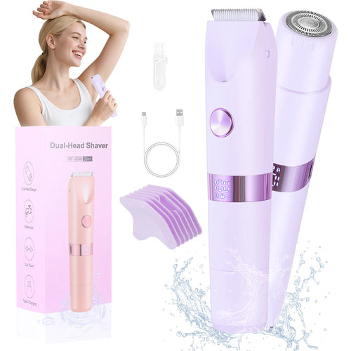 Dual-head 2-in-1 Electric Hair Remover Women's Private Area Trimmer