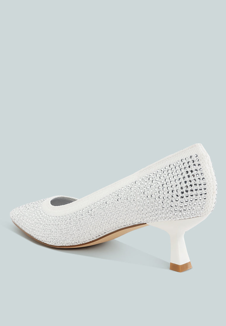 Vimto Breathable Rhinestone Pumps