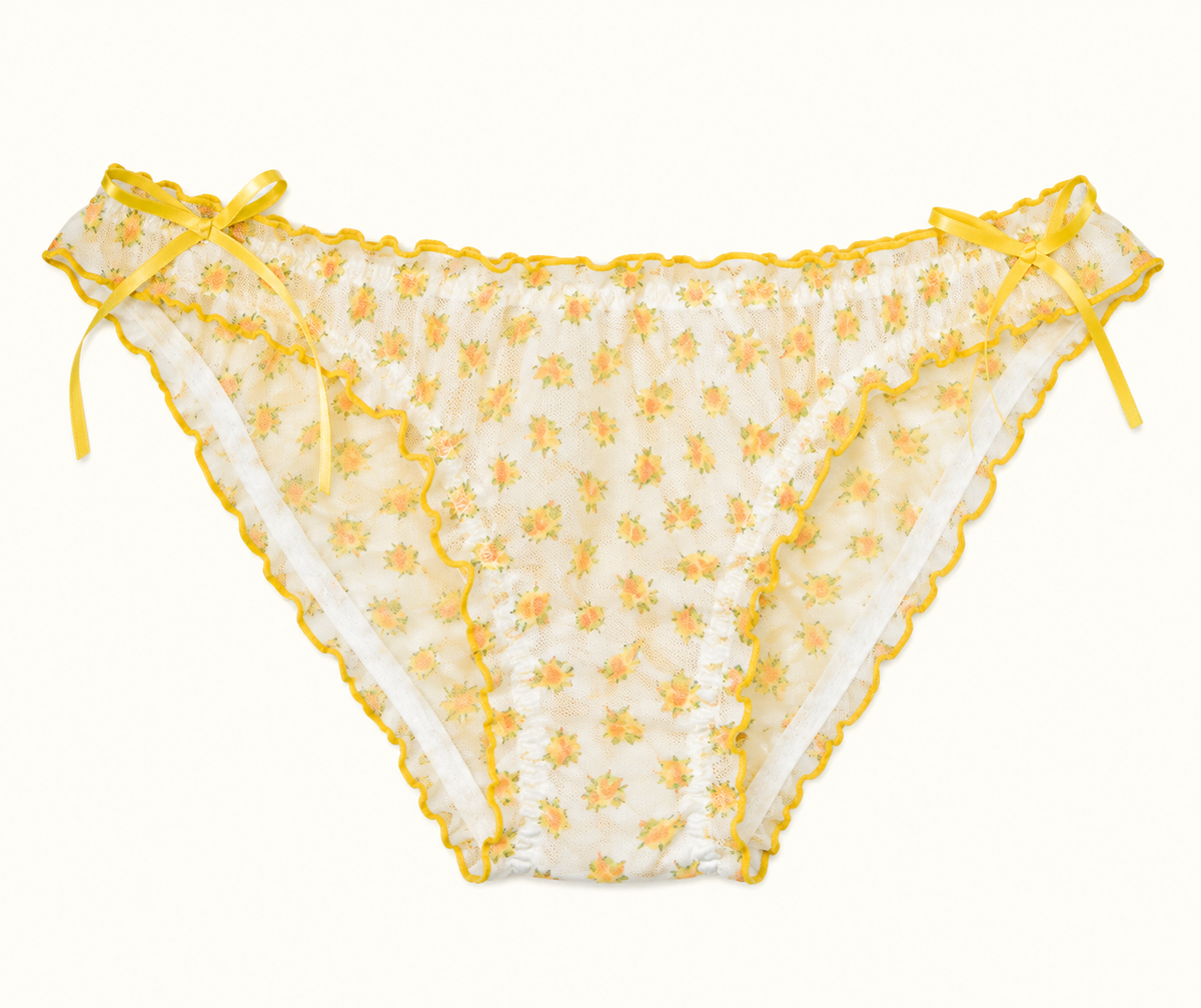 Summer Floral Fantasy Mesh Panties – 5-Pack