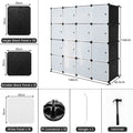 Storage Wardrobe Closet with Hanging Rods
